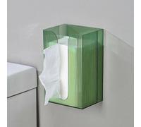 Wall Mounted Tissue Box And Face Towel Holder Large Capacity Transparent Bathroom Storage