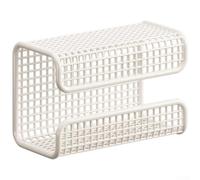 Wall Mounted Tissue Dispenser, Hanging Bathroom Organiser for Disposable Face Towels, Space-Saving Storage Box(M Gold)