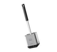Wall Mounted Toilet Brush Long Handle Design Hygienic Antimicrobials Construction Flexible Scrubbing Head For Bathroom Silicone Toilet Brush And Holder Set