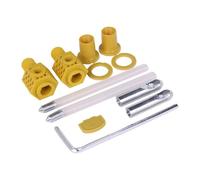 Wall-Mounted Toilet Locking Kit, Nylon and Iron Fixing Fastener for Wall-Hung WC Seats, Secure Manual Locking Mechanism