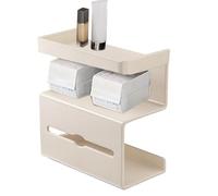 Wall Mounted Toilet Paper Holder with Shelf, Drill-Free Toilet Paper Stand with, Modern Space-Saving Organiser for Home, Home and Guest Toilet