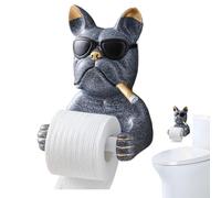 Wall Mounted Toilet Paper - Toilet Paper Holder for Dogs | Firefighter Roll in Dog Shape | Bath Towel Holder for Bath and Cup Holder Door for