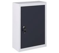 Vidaxl Wall Mounted Tool Cabinet Industrial Style Metal Grey And Black Tool Cabinets