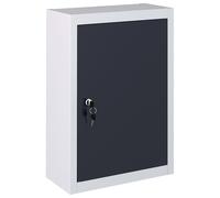 Wall Mounted Tool Cabinet Metal Grey and Black 120x19x60cm/40x19x60cm vidaXL