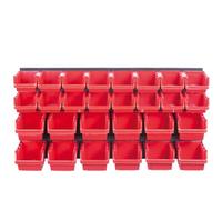 WALL MOUNTED TOOL PEG BOARD SET GARAGE STORAGE BINS WORKSHOP RACK SHED ORGANISER 50 MODELS VARIOUS SHAPES AND LAYOUTS SMALL MEDIUM LARGE (Model 28)