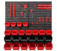 WALL MOUNTED TOOL PEG BOARD SET GARAGE STORAGE BINS WORKSHOP RACK SHED ORGANISER 50 MODELS VARIOUS SHAPES AND LAYOUTS SMALL MEDIUM LARGE (Model 31)