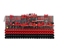 WALL MOUNTED TOOL PEG BOARD SET GARAGE STORAGE BINS WORKSHOP RACK SHED ORGANISER 50 MODELS VARIOUS SHAPES AND LAYOUTS SMALL MEDIUM LARGE (Model 47)