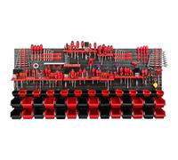 WALL MOUNTED TOOL PEG BOARD SET GARAGE STORAGE BINS WORKSHOP RACK SHED ORGANISER 50 MODELS VARIOUS SHAPES AND LAYOUTS SMALL MEDIUM LARGE (Model 43)