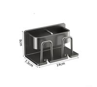Wall Mounted Toothbrush Cup Rack With Automatic Toothpaste Dispenser For Organized Bathroom Counter Space(2)