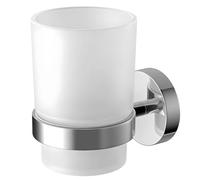 Wall Mounted Toothbrush Holder, 304 Stainless Steel Bathroom Toothbrush Organizer, Comb Toothpaste Makeup Tools Holder, Glossy Finish Cup Holder