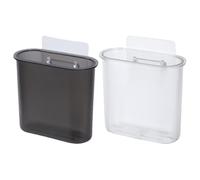 Wall Mounted Toothbrush Holder Reusable Reusable Reusable Reusable Reusable Plastic Material 2pcs with Drain Holes, and Keeps Storage Area Dry for Electric Toothbrush