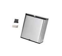 Wall Mounted Touch Trash Can Stainless Steel Waste Bin, Silver 3L | Bathroom Corner, Daily Home Use