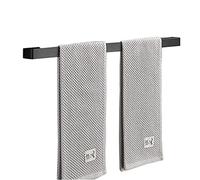 Wall-Mounted Towel Rack for Bathroom or Kitchen - 30cm, 40cm, 50cm, 60cm, Single Towel Holder in Matte Black Stainless Steel, Space-Saving Design, & Slish.