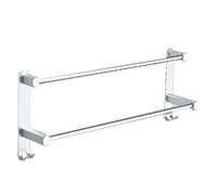 Wall Mounted Towel Rack, Thick Aluminum Towel Rack, Storage and Organization for Hand, Dish, Tea Towels 15.7/19.7/23.6In/40 * 10 * 17Cm/Silver The New