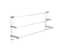 Wall Mounted Towel Rack, Thick Aluminum Towel Rack, Storage and Organization for Hand, Dish, Tea Towels 15.7/19.7/23.6In/40 * 10 * 17Cm/Silver The New