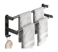 Wall Mounted Towel Rack, Thick Aluminum Towel Rack, Storage and Organization for Hand, Dish, Tea Towels 15.7/19.7/23.6In/40 * 10 * 17Cm/Silver The New