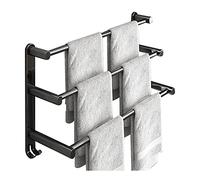 Wall Mounted Towel Rack, Thick Aluminum Towel Rack, Storage and Organization for Hand, Dish, Tea Towels 15.7/19.7/23.6In/40 * 10 * 17Cm/Silver The New