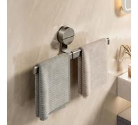 Wall Mounted Towel Rail - Aluminum Alloy, Sturdy Suction Cup Design for Bathroom, Kitchen, and Home Use