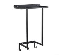 Wall Mounted Towel Storage Rack Carbon Steel, Efficient Space Saving Solution For Organized Bathrooms With Quick Drying Design