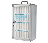 Wall-Mounted Transparent Phone Locker - Lockable Cell Phone Storage Cabinet for Workplace - Secure Employee Phone Storage Box - Easy Access Design for Office Use
