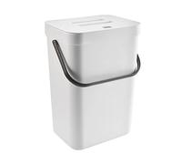 Wall Mounted Trash Bin 7L/12L - Space-Saving Kitchen Garba Sto with Lid Cact Hanging Waste Container Ideal for Smals and Home nizat