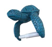 Wall Mounted Turtle Bathroom Tissue Roll Holder in Resin for Bathroom Wall Storage, Decorative Single Roll Organizer, Sea Turtle Accent Tissue Organizer Rack Sea Holder Single Decor Counter Saving