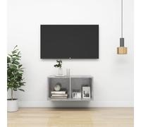 Wall-mounted TV Cabinet Concrete Grey Engineered Wood 37x37x72 cm Storage Units