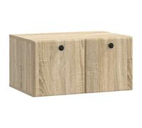 Wall-Mounted TV Cabinet Engineered Wood Storage Modern Media Solution vidaXL