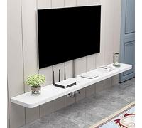 Wall Mounted TV Shelf Floating Entertainment Center Media Console Unit Storage & Display Stand Utility Shelf with TV Bracket Modern Wall Unit for Living Room Book Shelf TV Board.