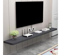 Wall Mounted TV Shelf Floating Media Console Unit Entertainment Center Storage Shelf Utility Shelve & Decor Display for Living Room TV Bracket & Book Shelf