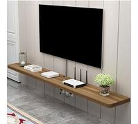 Wall Mounted TV Shelf Floating Media Console Unit & Entertainment Center Storage Utility Display Shelf TV Bracket & Book Shelf for Living Room Decor