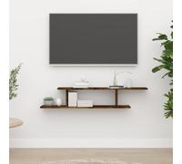 Wall-Mounted TV Shelf Floating Wall TV Unit TV Stand Engineered Wood vidaXL