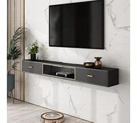 Wall-Mounted TV Stand 120cm - Floating Entertainment Center Space-Saving Multimedia Shelf for Living Room Modern Stylish Design for Home Décor & nization