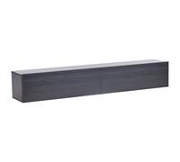 Beliani Wall Mounted TV Stand GLADSTONE Black, Black