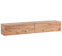 Beliani Wall Mounted Tv Stand Gladstone Brown
