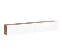 Beliani Wall Mounted Tv Stand Gladstone Brown/ White