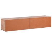Beliani Wall Mounted Tv Stand Gladstone Red