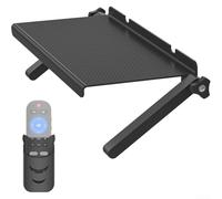 Wall Mounted TV Top Shelf Adjustable 13-Inch Platform for Cable Box, Router, and Remote Storage, Strong ABS Material, Compact Space Organizer with Height Customization