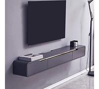 wall mounted tv unit Wall-mounted TV Cabinet Console, Floating Tv Stand Wall Mounted With 2 Drawer,wall Mounted Media Entertainment Center Wall Tv Unit,Multimedia Storage Shelves (Color :