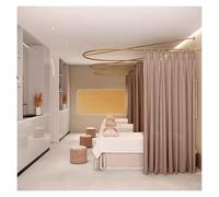Wall-mounted U-shaped Beauty Salon Partition Curtain Semi-transparent Room Partition Curtain,Space-efficient wall-mounted design