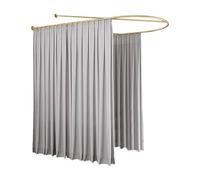 Wall-mounted U-shaped Beauty Salon Partition Curtain Semi-transparent Room Partition Curtain,Space-efficient wall-mounted design