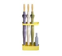 Wall Mounted Umbrella Stand - No Drill Entryway Umbrella Holder Space-Saving Umbrella Rack for Home Stylish Yellow Umbrella for Easy Access
