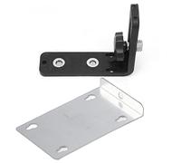 Wall - Mounted Universal 5/8 Inch Thread Magnetic Bracket, L Shape Fixed Stand for Leveling Tool, Heavy - Duty ABS and Metal Level Holder with Magnet for Floor
