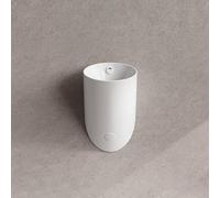 Wall Mounted Urinal for Men, Ceramic Intelligent Sensor Flush Urinal, Spill Proof & Anti-Odor Adult, Space-Saving Design for Bathroom, Household, Hotel Use
