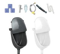 Wall Mounted Urinal - Garden Urine Diverter | Bathroom Accessories with Lid Odorproof Urine Diverter, Drain Hose, Odorless Separator with Lid for Home Motorhome Boy Men Dorm Garden