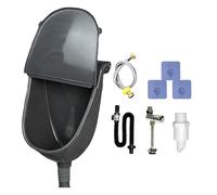 Wall-Mounted Urinal - Outdoor Urinal Bathroom Garage Wash, Anti-Splash Bathroom Toilet Adjustable with Tap Connection, for Camper Van Dorm