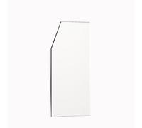 Wall-Mounted Urinal Partition - Commercial Bathroom Divider for Public Toilets Schools & Malls - 4-Piece White Urinal Screen for Enhanced Privacy & Hygiene