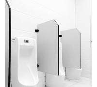 Wall-Mounted Urinal Partition Divider Screen - Privacy Shield for Men's Restrooms in Public Spaces Offices and Commercial Areas
