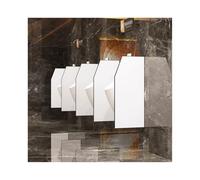 Wall Mounted Urinal Partition Screen for Men Privacy Divider for Public Restrooms Ideal for Schools & Malls White 40x90cm BEVEL Design