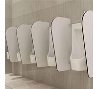 Wall-Mounted Urinal Partition Screen for Men's Restroom 90cm Waterproof Privacy Divider 2-Pack Baffle for Schools Restaurants Public Places Office Toilets
